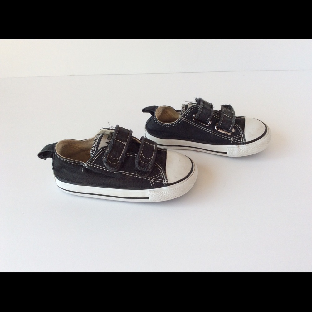 Black Velcro Converse Toddler